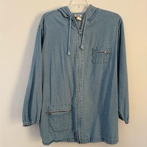Vintage 90’s Blue Denim Zip-Up Jacket